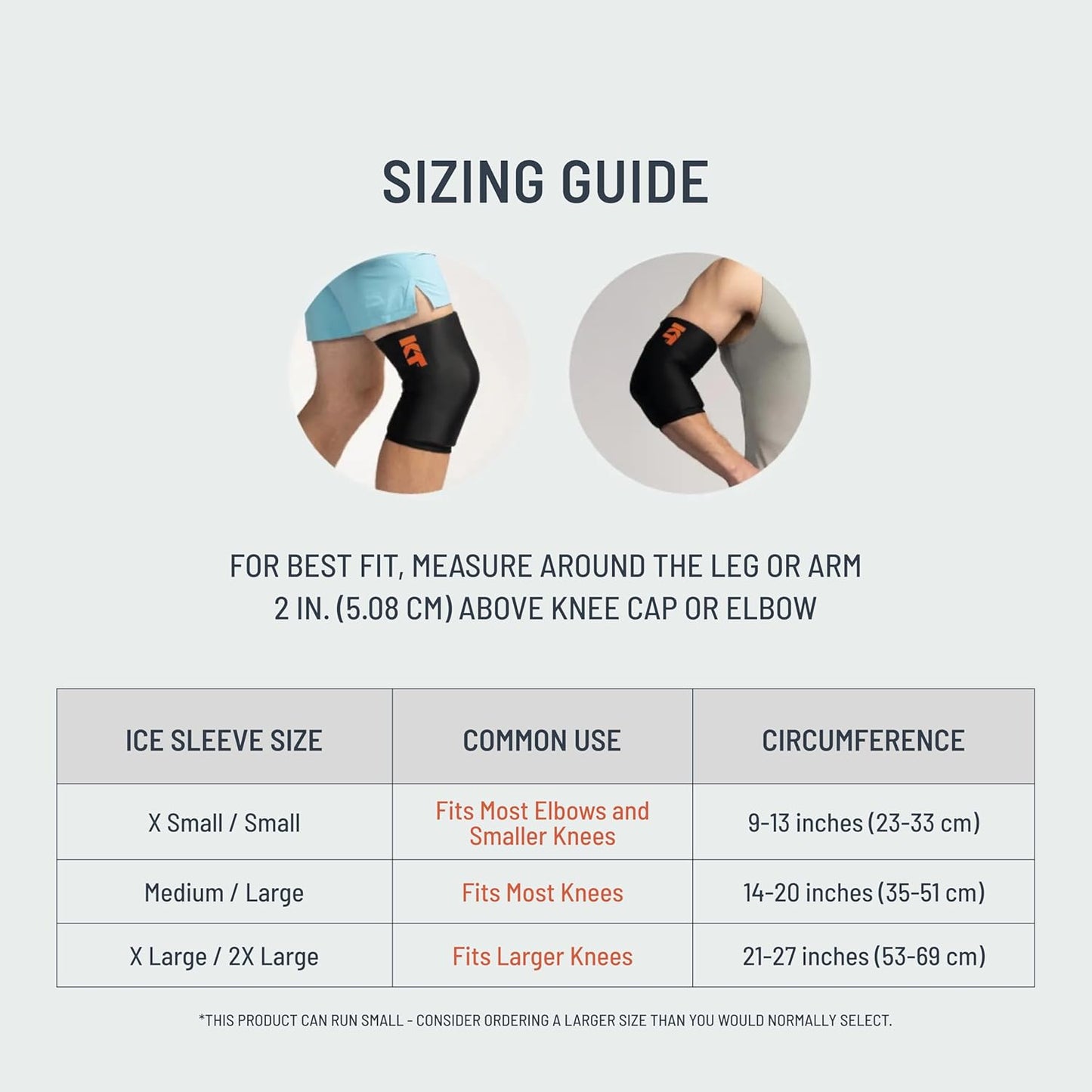 KT Health, Size XL/2XL, Ice Sleeve and Universal Bag, Direct 360 Degree Cooling and Compression